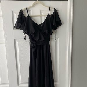 Black long dress, size small